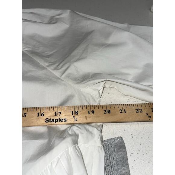 & Other Stories Midi Smocked Bows Bodice Tiers Peasant Beach Boho White S NWT - Picture 7 of 12